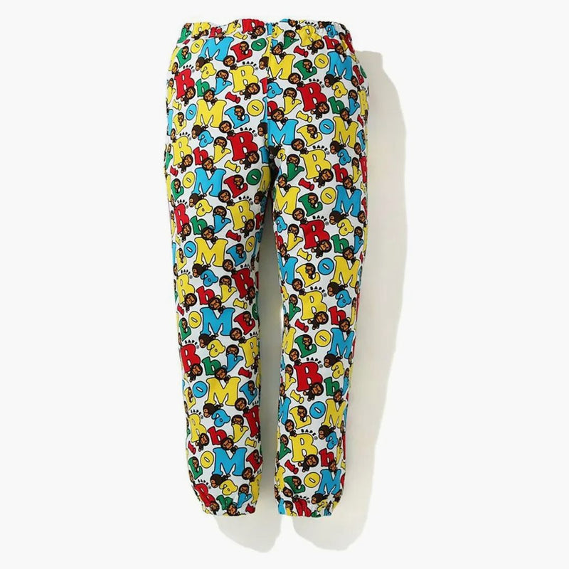 Bape Baby Milo Alphabet Slim Sweatpants Multi