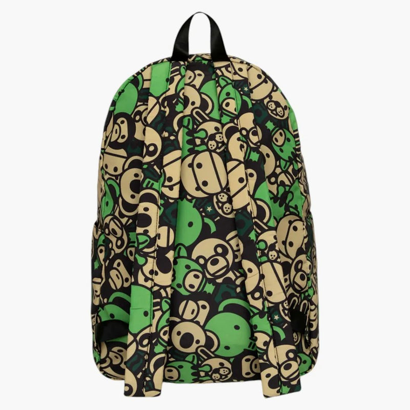 Bape Baby Milo And Friends Backpack Army Green