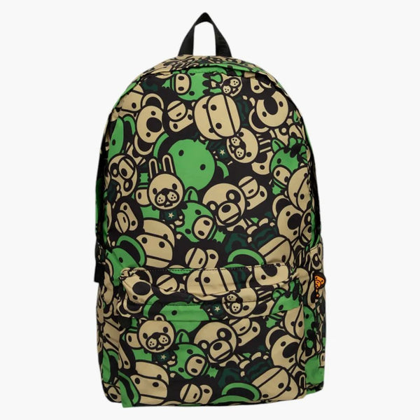 Bape Baby Milo And Friends Backpack Army Green