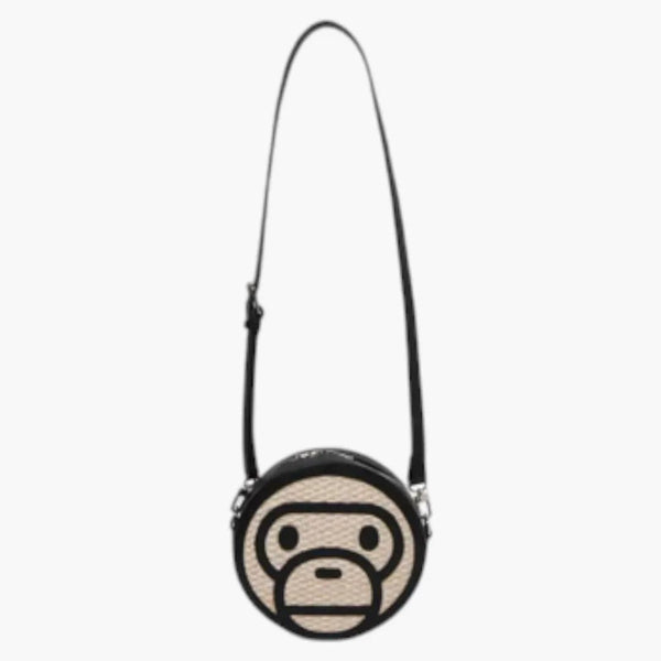 Bape Baby Milo Basket Shoulder Bag Black