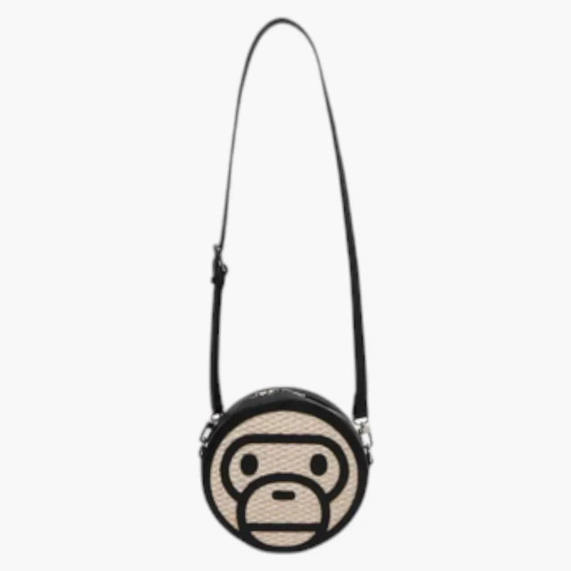Bape Baby Milo Basket Shoulder Bag Black
