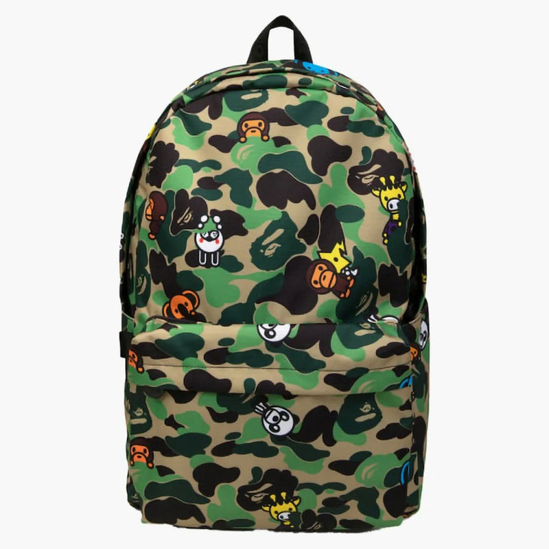 Bape Baby Milo Camo Backpack Army Green