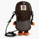 Bape Baby Milo Corduroy Plush Mobile Bag Brown