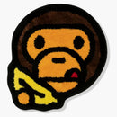 Bape Baby Milo Face Banana Rug Brown