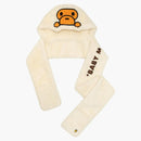 Bape Baby Milo Hood Scarf Cream