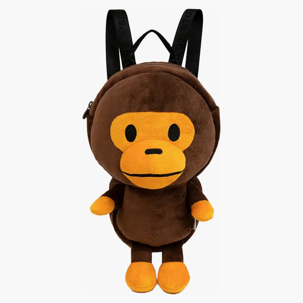 Bape Baby Milo Plush Backpack Brown
