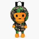 Bape Baby Milo Plush Backpack Green