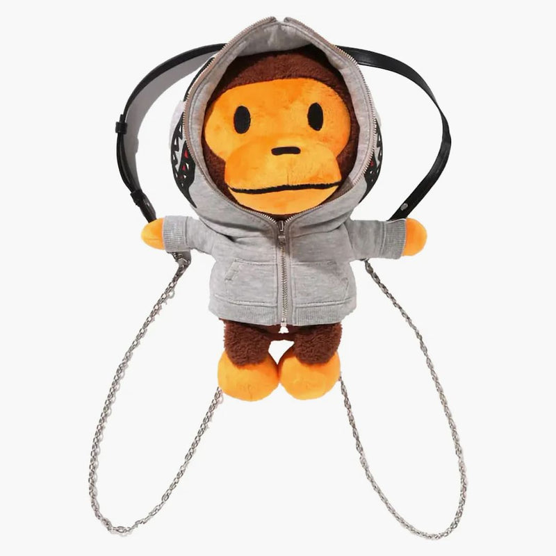Bape Baby Milo Plush Doll Backpack Brown