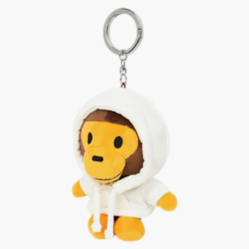 Bape Baby Milo Plush Doll Keychain White