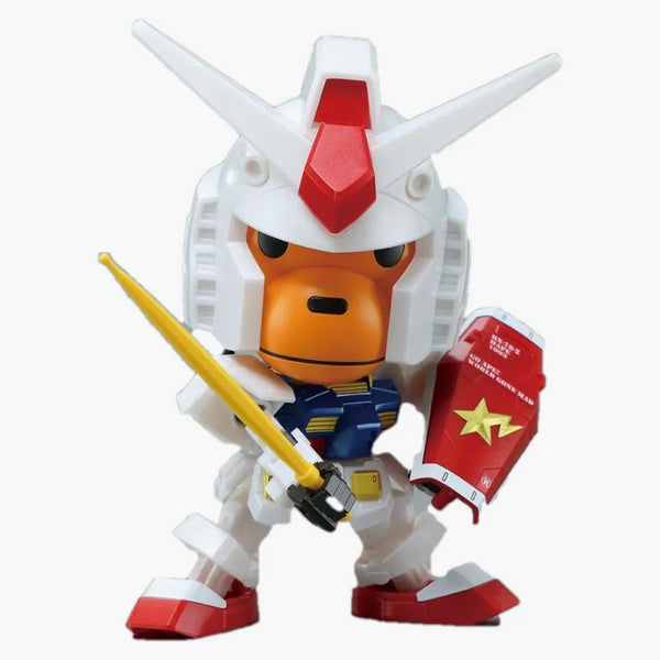 Bape Baby Milo RX-78-2 Gundam Toy White
