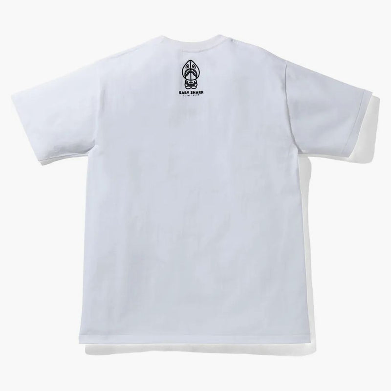 Bape Baby Milo Shark College Tee White/Red