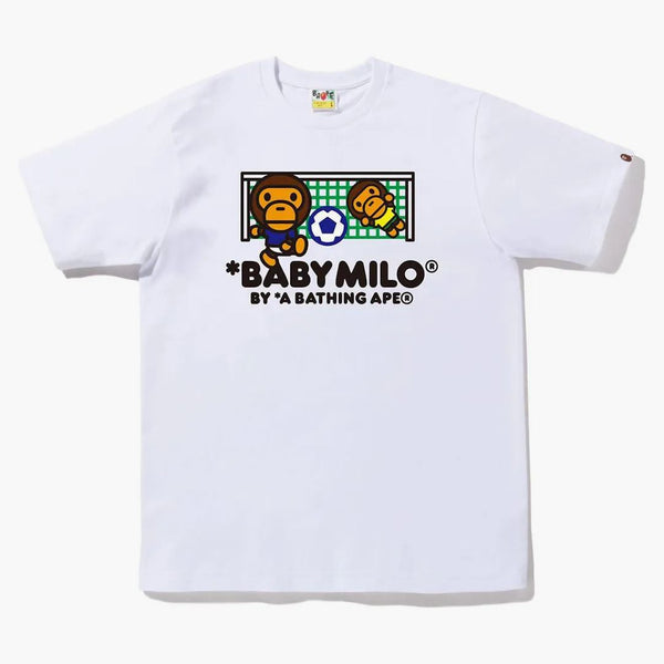 Bape Baby Milo Soccer Tea White