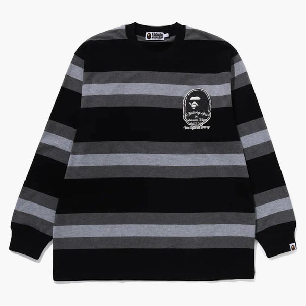 Bape Badge Hoop L/S Tea Black