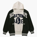 Bape Badges Color Blocking Pullover Hoodie Ivory