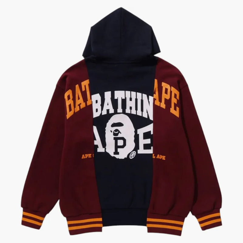 Bape odznaky blokující svetr sběr mikiny námořnictva