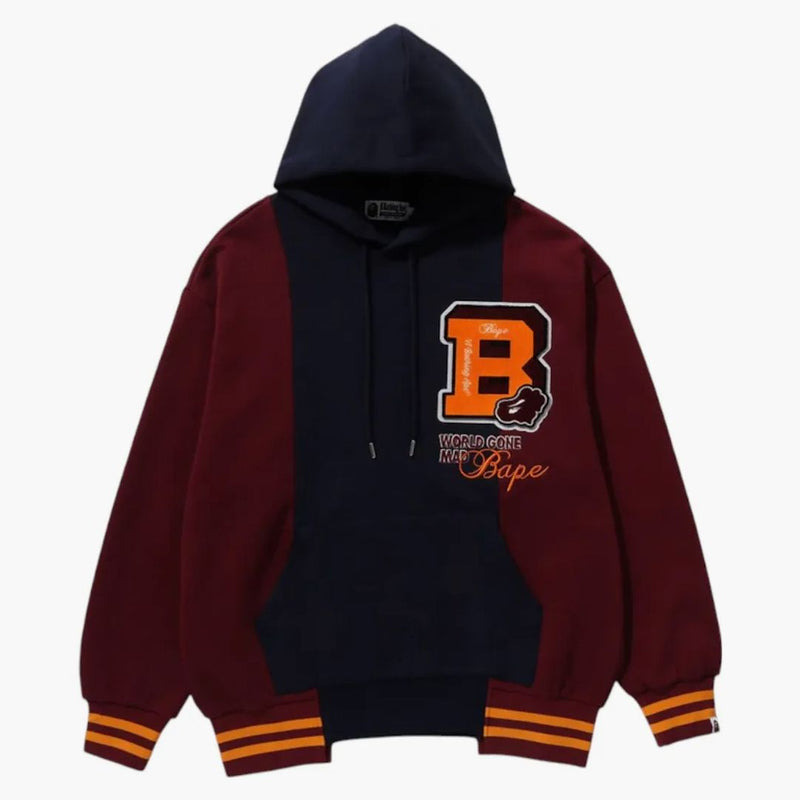 Bape odznaky blokující svetr sběr mikiny námořnictva