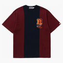 Bape Badges Color Blocking Tee Navy