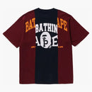 Bape Badges Color Blocking Tee Navy