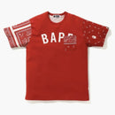 Bape Bandana Print Tee Red
