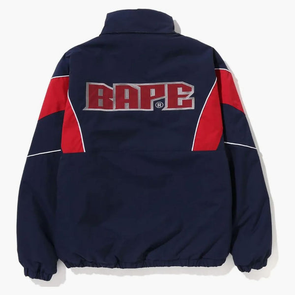 Bape Bape Football Jacket Navy