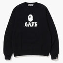 Bape Bape Front Logo Relaxed Fit Crewneck Black