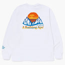 BAPE BAPE MOUNTAIN L/S TEA (FW22) BIANCO