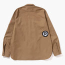 Bape Bape Relaxed Fit Boyscout Shirt Beige