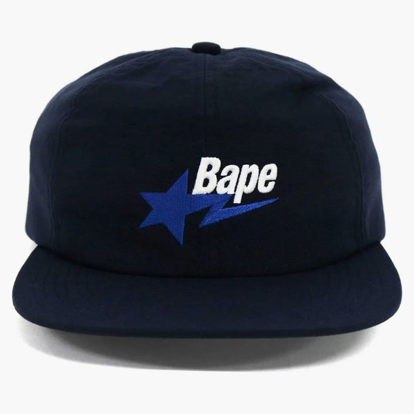 Bape Bape Sta Logo Nylon Cap Navy
