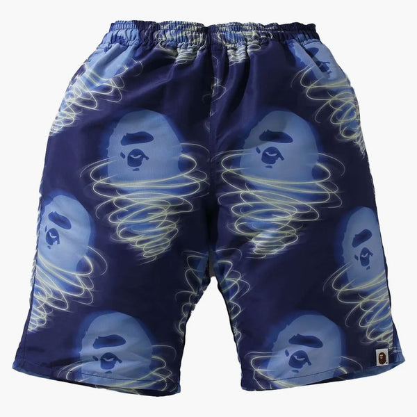 Bape Bape Storm Track Shorts Purple