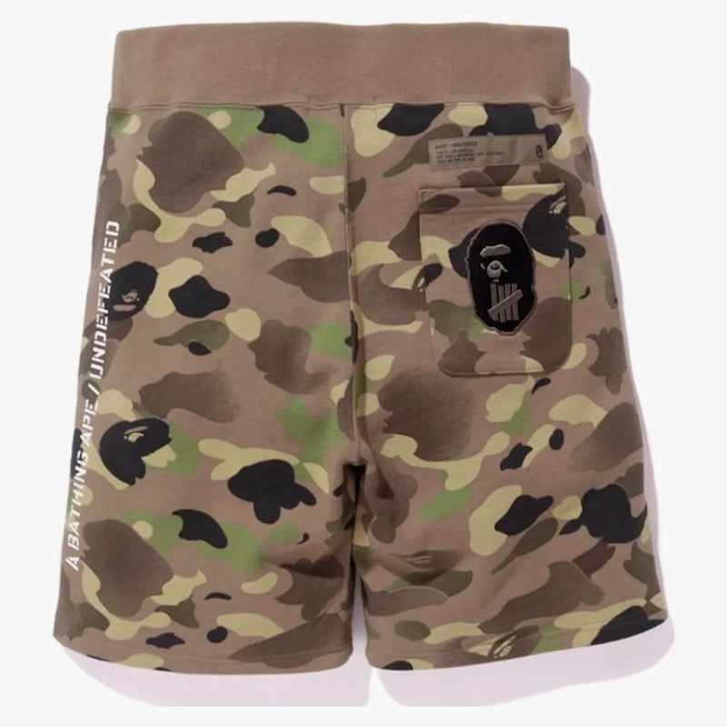 BAPE BAPE X obesegrad Camo Shark Sweat Shorts Green