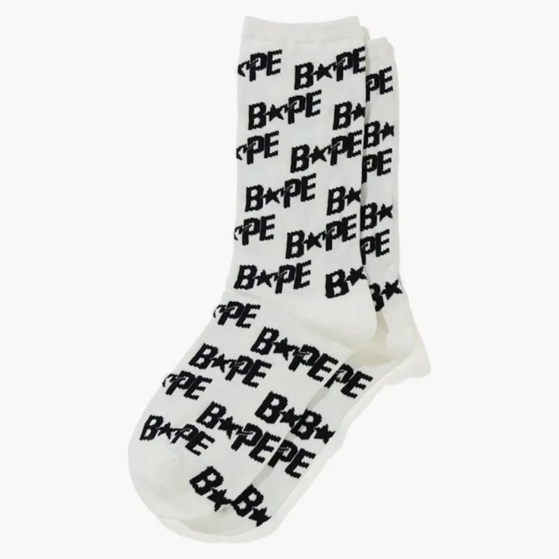 Bapesta Bapesta ponožky bílé