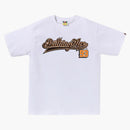 BAPE LOGO DE BASEBOL TE TEA BLANCO/NARANJA
