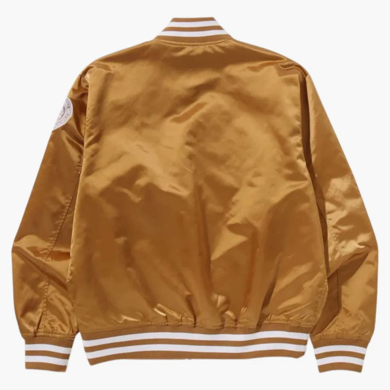 Bape Baseball Varsity Jacket Beige