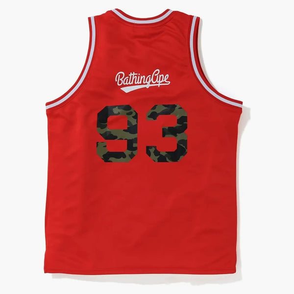 Bape Basketball Tank Top Red