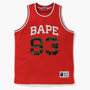 Bape Basketball Tank Top Red
