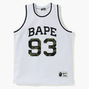 Bape Basketball Tank Top White