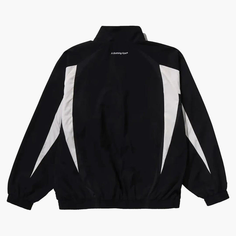 BAPE BLAW THE APE Logo Nylon Track Jacket Black