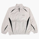 Bape Bathing Ape Logo Nylon Track Jacket Ivory