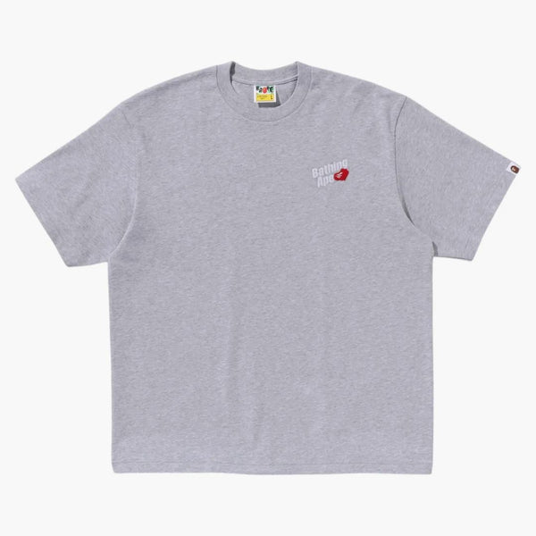 Logo Bape Walling Ape Relaxed Fit Tee Grey