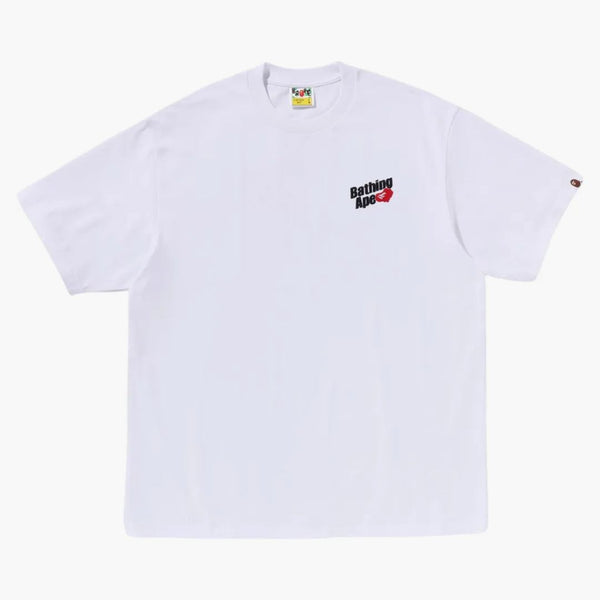 Logo Bape Bathing Ape Relaxed Fit Tee White
