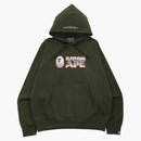 Bape Bathing Ape Loose Fit Pullover Hoodie Olivedrab