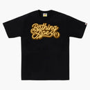Bape Bathing Ape Script Logo Tee Black/brown