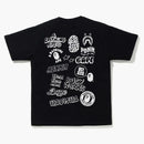 BAPE BICOLOR BAPE GRAFFITI TEA NERO