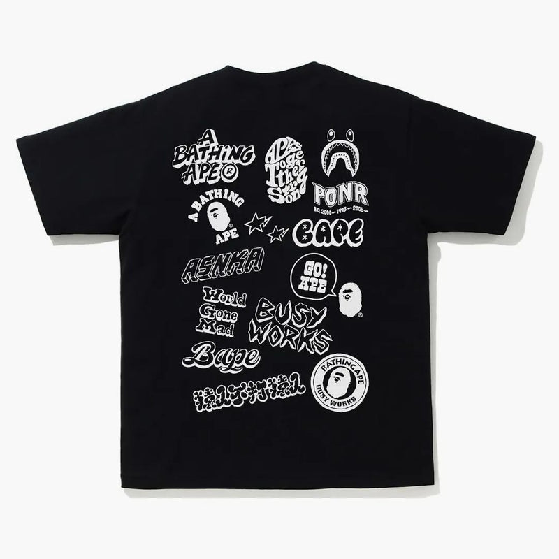 Bape bicolor bape graffiti tea black