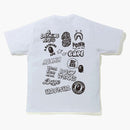 Bape bicolor bape graffiti tea white white