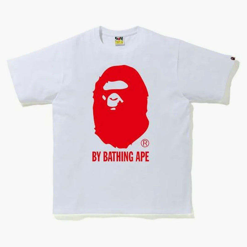 Bape Bicolor by Bathing Ape Tee White/Red