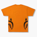 Bape Bicolor Side Shark Tee (ss22) Orange