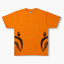 Bape Bicolor Side Shark Tee (ss22) Orange