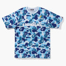 Bape Big Abc Camo A Bathing Ape Tee Blue