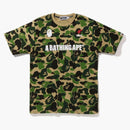 Bape Big Abc Camo A Bathing Ape Tee Green